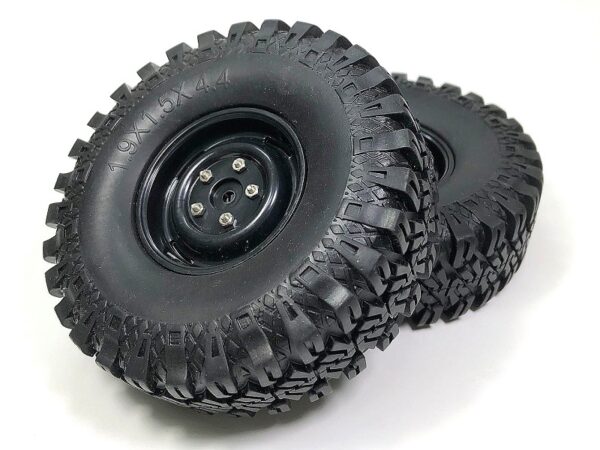 RC Crawler wheels 1.9" Crawler Wheel Set with standard sponge 114mm (2)