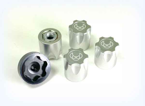 RC Crawler wheels 1:10 Alu. Hub Nut M4 silver (4)
