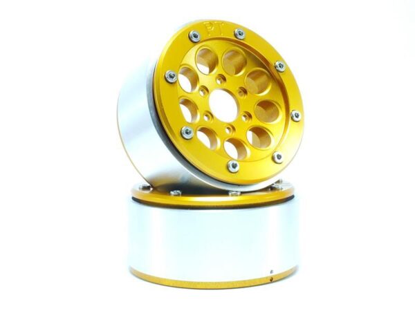 RC Crawler wheels Beadlock Wheels GUN Gold/Gold 1.9 (2) w/o Hub
